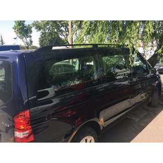 Schwarze Dachreling Skyport (Vollmetall) Mercedes Viano 2004-2014 Foto 1