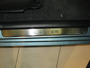 Mitsubishi Lancer 9 2004-2008 Einstiegsleisten Abdeckungen Nataniko (4 Stk., Edelstahl) Foto 1