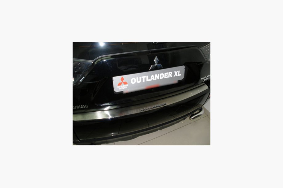 Mitsubishi Outlander 2006-2012 Heckstoßstangenschutz Nataniko (Edelstahl) Image