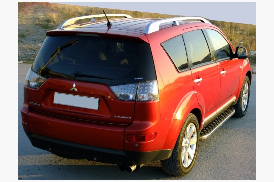Peugeot 4007 2007-2013 Trittbretter BlackLine (2 Stk, Aluminium) Image
