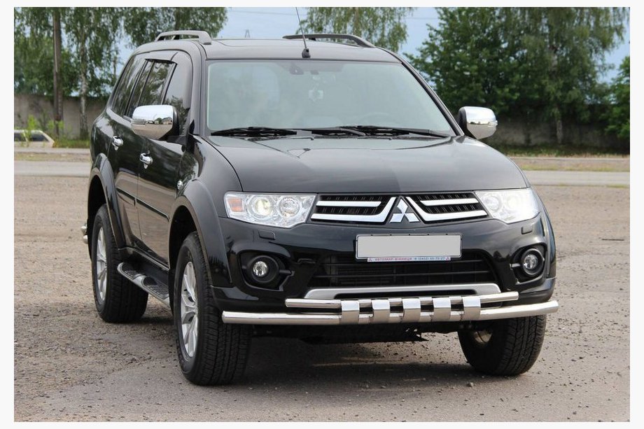 Mitsubishi L200 2006-2015 Frontschutzbügel ST015 (Edelstahl) Image