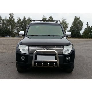 Frontbügel QT006 (Edelstahl) Mitsubishi Pajero Wagon III 1999-2006 Foto 1