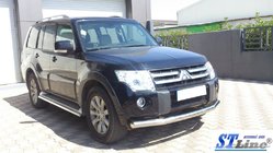 Mitsubishi Pajero Wagon III 1999-2006 Frontschutzbügel ST008 (Edelstahl) Foto 5