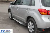 Mitsubishi ASX 2010-2023 Trittbretter Allmond Grey (2 Stk., Alu) Foto 4