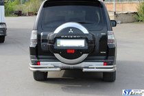 Mitsubishi Pajero Wagon III 1999-2006 Heckbügel AK003 Doppel (Edelstahl) Foto 3