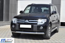 Mitsubishi Pajero Wagon III 1999-2006 Frontschutzbügel ST008 (Edelstahl) Foto 3