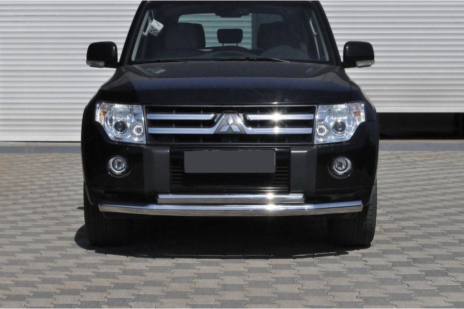 Mitsubishi Pajero Wagon IV 2006-2021 Frontschutzbügel ST014 (Edelstahl) Image