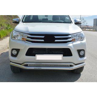 Frontbügel Doppel Vegas (2015-2020, Edelstahl) Toyota Hilux 2015- Foto 1