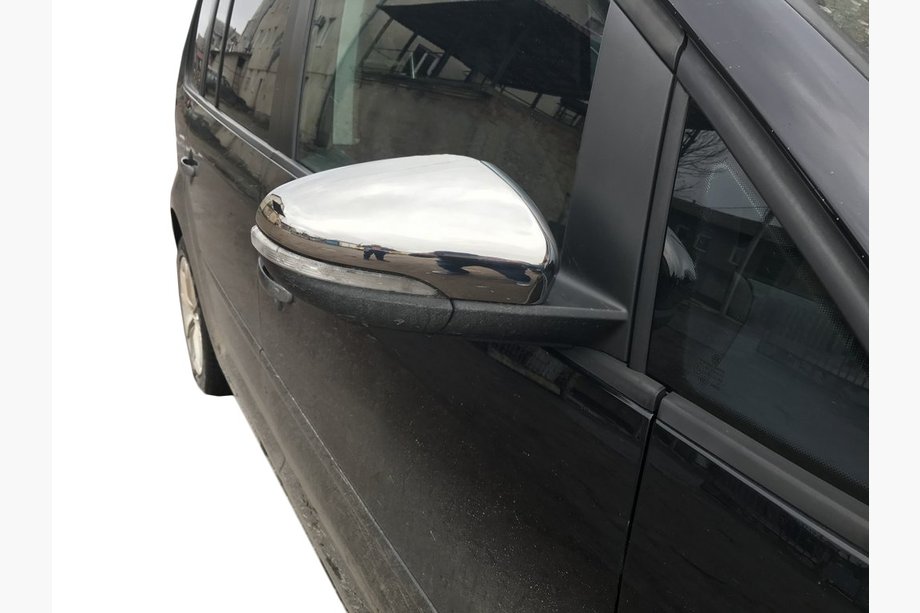 Volkswagen Touran 2010-2015 Spiegelabdeckungen (2 Stk, Edelstahl) OmsaLine - Italienischer Edelstahl Image