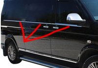 Volkswagen T5 Multivan 2003–2010 Fensterunterkante Chromleisten (6-teilig, Edelstahl) Foto 11