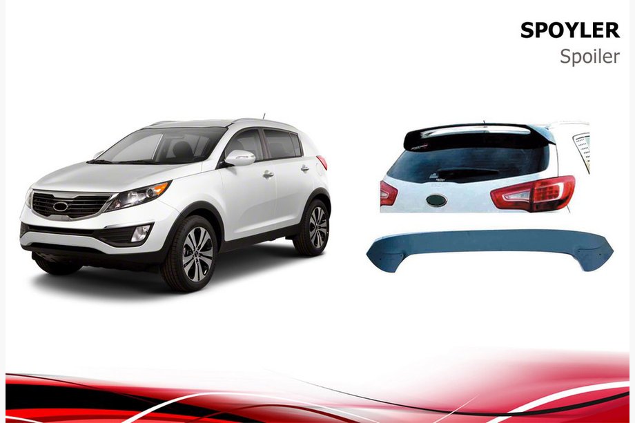 Kia Sportage 2010-2015 Heckspoiler Niken (grundiert zum Lackieren) Image