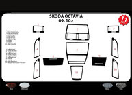 Skoda Octavia II A5 2010-2013 Armaturenbrett Abdeckungen (Meric, Türkei) Foto 5