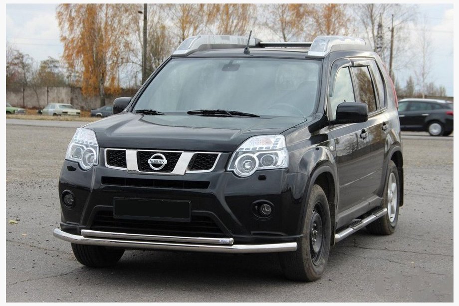 Nissan X-trail T31 2007-2014 Frontschutzbügel ST014 (Edelstahl) Image