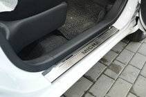 Nissan Micra K13 2011-2016 Einstiegsleisten Natanika Premium (4 Stk, Edelstahl) Foto 1