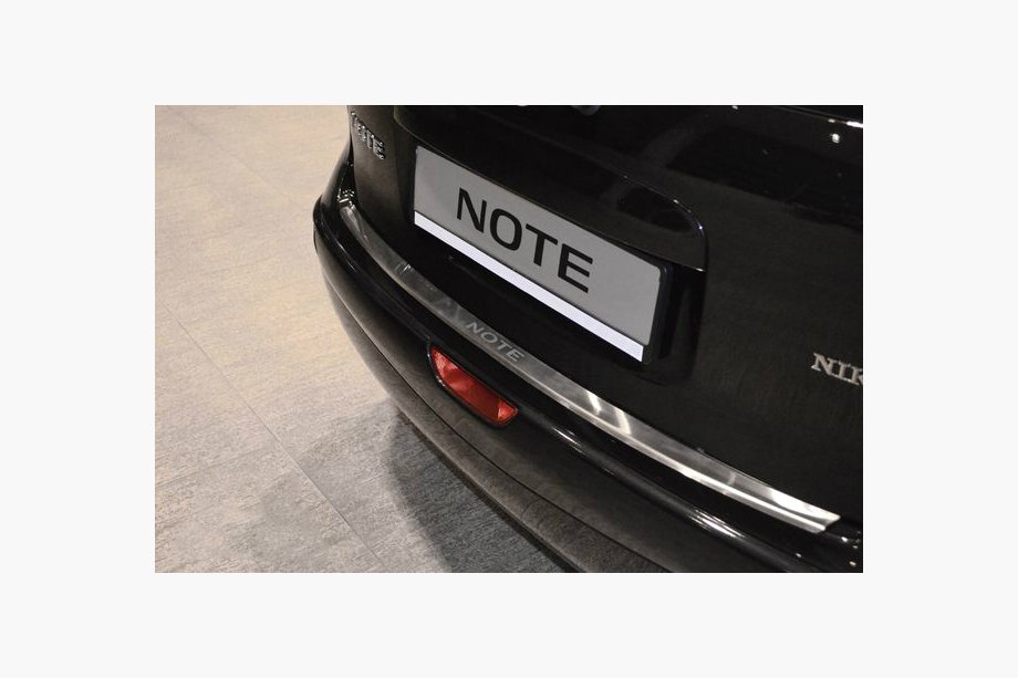 Nissan Note 2004-2012 Heckstoßstangenschutz mit Kante Nataniko (2005-2007, Edelstahl) Image