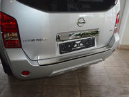 Nissan Pathfinder R51 2005-2014 Heckstoßstangenschutz mit Kante Nataniko (Edelstahl) Foto 1