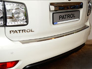 Nissan Patrol Y62 2010-2024 Heckstoßstangenschutz mit Kante Nataniko (Edelstahl) Foto 1