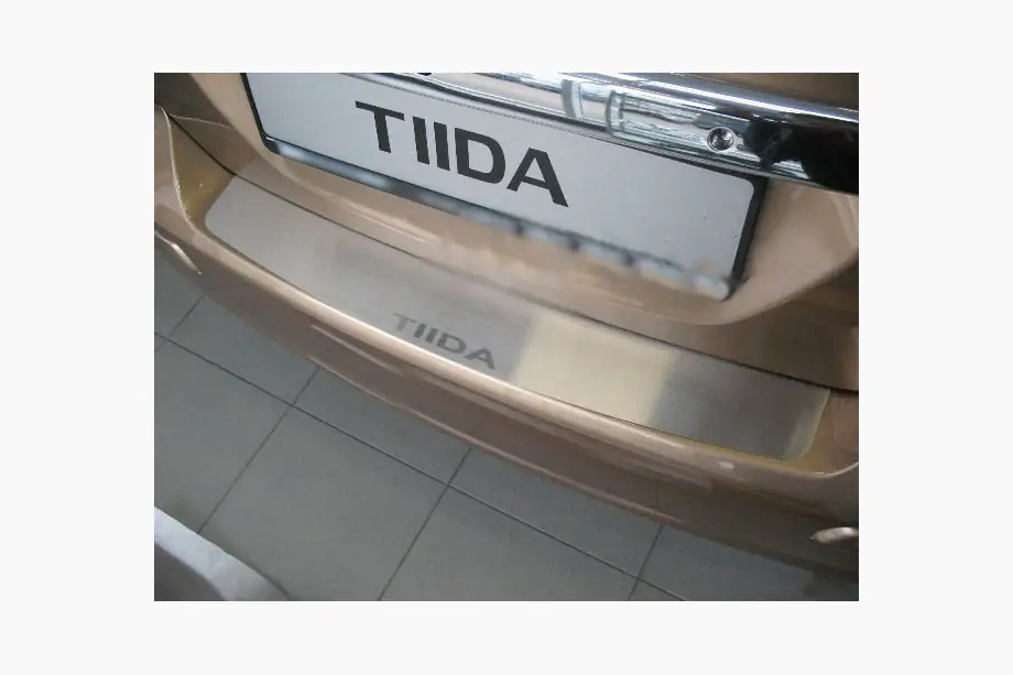 Nissan Tiida 2004-2011 Heckstoßstangenschutz Nataniko (Edelstahl) Image