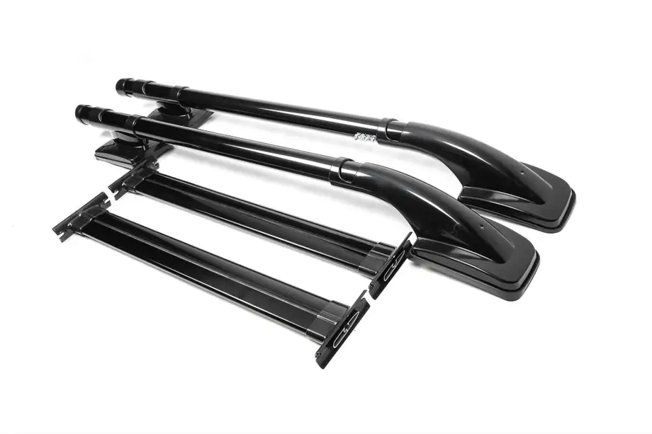 Mitsubishi L200 2006-2015 Schwarze Dachreling mit Querträgern Image