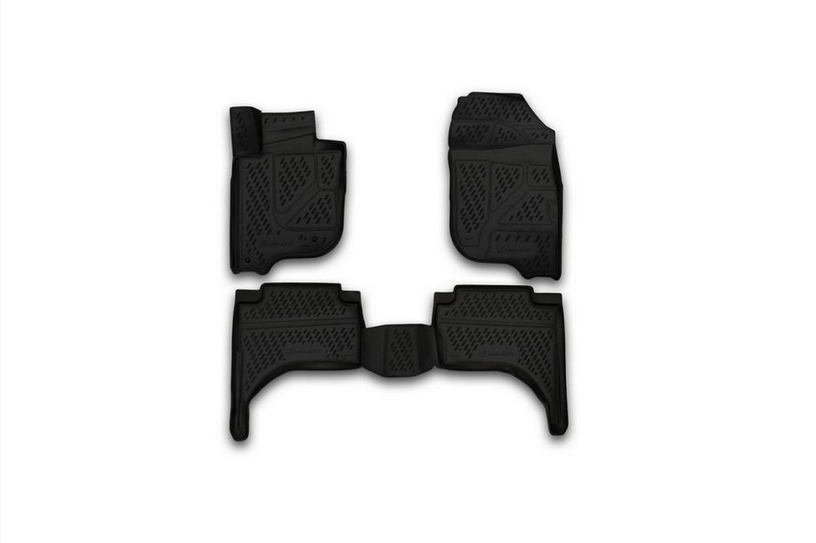 Mitsubishi L200 2015-2024 3D Gummimatten für Innenraum (4 Stk, Novline) Image
