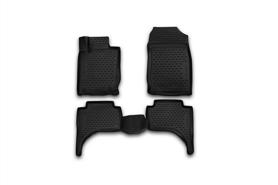 Mitsubishi L200 2015-2024 3D Gummimatten für Innenraum (4 Stk, Novline) Budgetausstattung Foto 1
