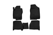 Nissan Navara 2006-2015 (2010-2015) Gummimatten Innenraum (4 Stk, Novline) mit hinterer Sitzmulde Foto 1