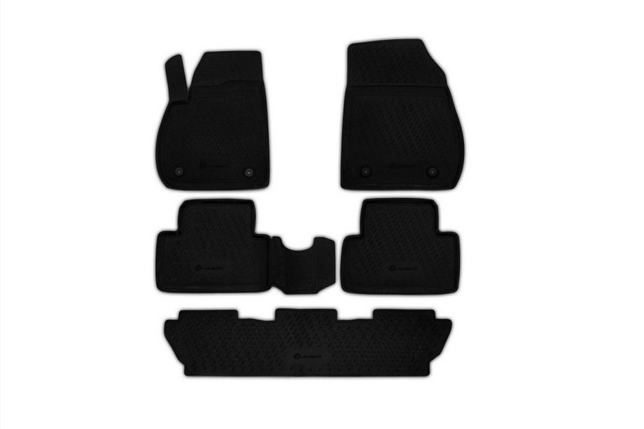 Opel Zafira C Tourer 2011-2019 Gummimatten Innenraum (5 Stk, Novline) 7-Sitzer Image