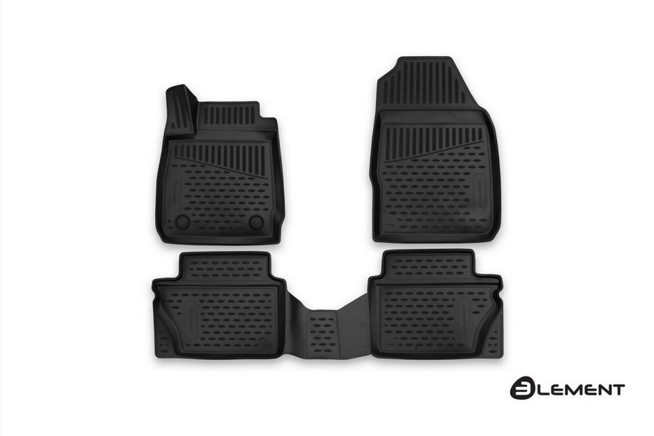 Ford Fiesta 2008-2017 (2015↗) 3D Gummimatten für Innenraum (4 Stk, Novline) Image