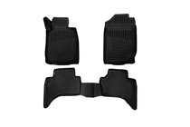Mitsubishi L200 2015-2024 3D Gummimatten für Innenraum (3 Stk, Novline) Double Cab (V. R.) Foto 1
