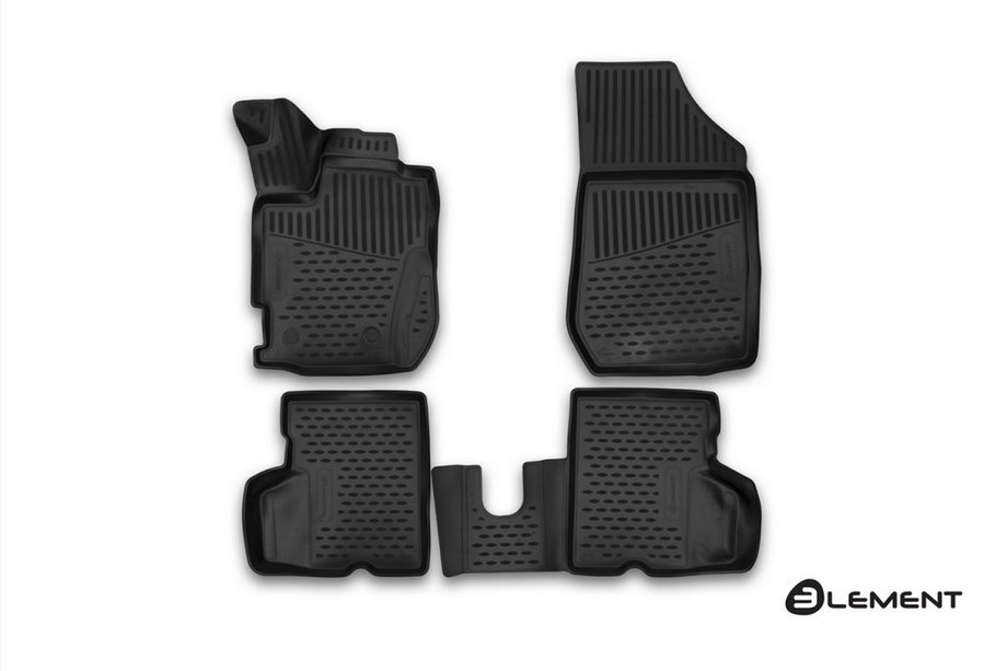 Renault Captur 2013-2019 3D Gummimatten für Innenraum (4 Stk, Novline) Image