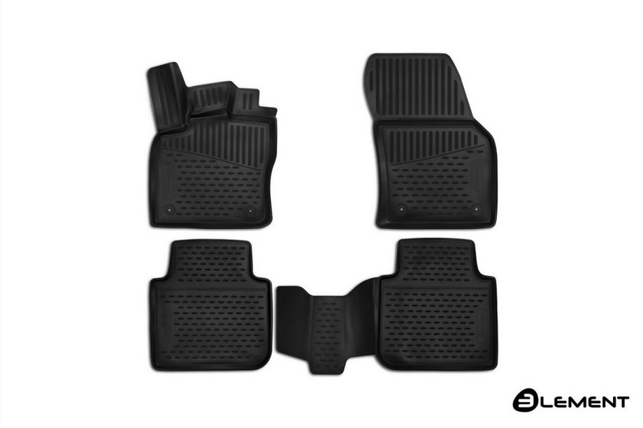 Skoda Kodiaq 2016-2023 3D Gummimatten für Innenraum (4 Stk, Novline) Image