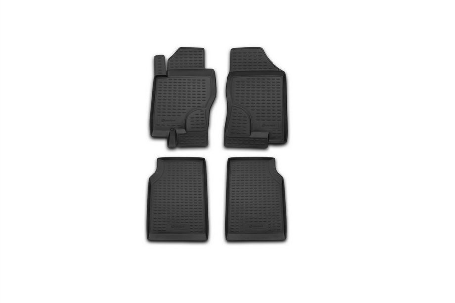 Nissan Navara 2006-2015 (2005↗) Gummimatten Innenraum (4 Stk, Novline) Schaltgetriebe Image