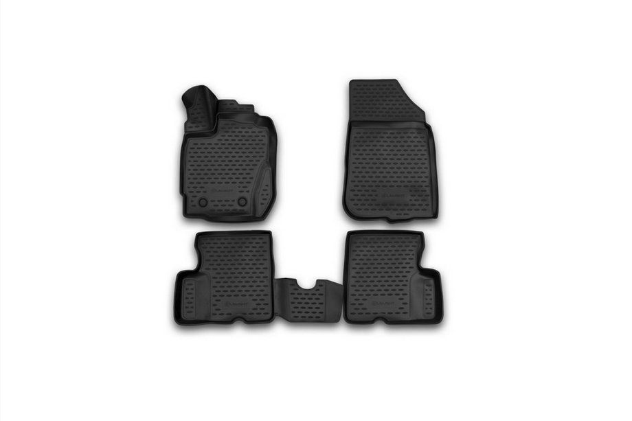 Renault Duster 2008–2017 (2015↗) 3D Gummimatten (mit Griff für Fernentriegelung der Tankklappe) Innenraum (4 Stk, Novline) 2WD Foto 1