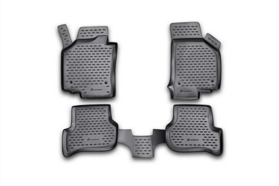 Seat Leon 2005-2012 Gummimatten für den Innenraum (4 Stk, Novline) Image
