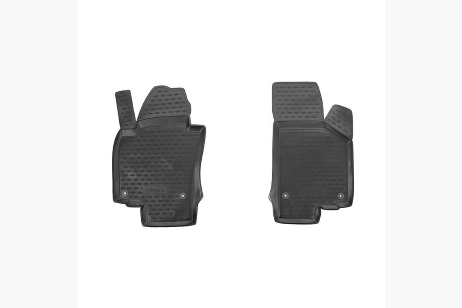 Skoda Octavia II A5 2006-2010 Gummimatten vorne für Innenraum (2 Stk, Novline) 2004-2013 Image