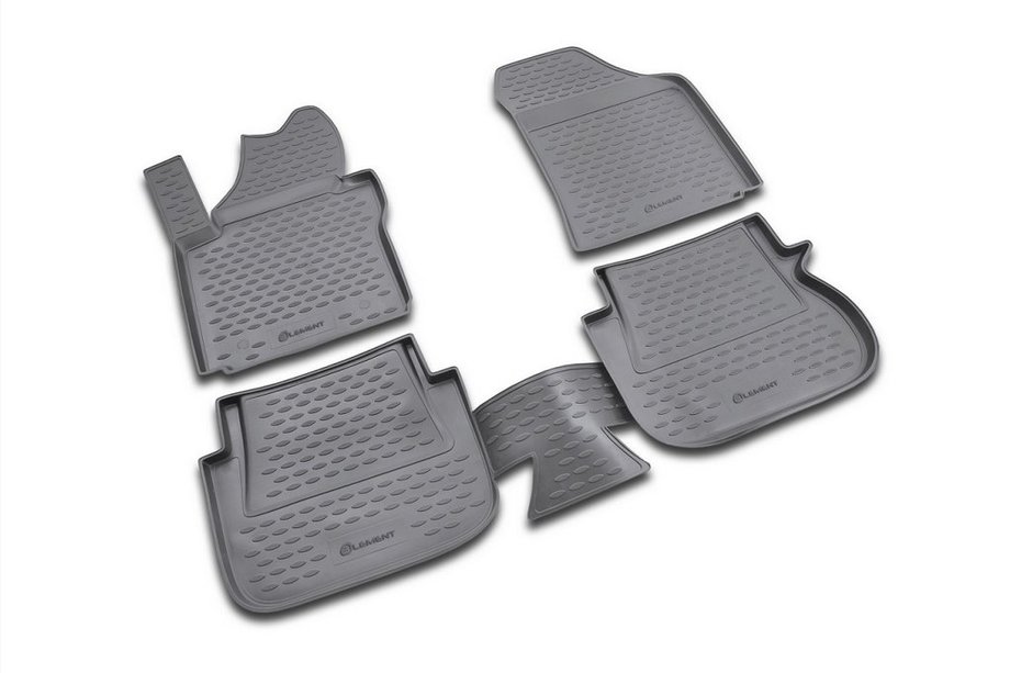 Volkswagen Caddy 2004-2010 Gummimatten Innenraum (4 Stk, Novline, 1 verschiebbar) Image