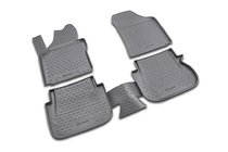 Volkswagen Caddy 2004-2010 Gummimatten Innenraum (4 Stk, Novline, 1 verschiebbar) Foto 1