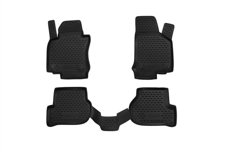 Volkswagen Golf 6 2008-2014 Gummimatten Innenraum (4 Stk, Novline) ohne Armauflage HB Foto 1