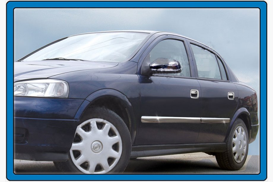 Opel Astra G classic 1998-2012 Türleisten Edelstahl (4 Stk) Carmos - Türkischer Edelstahl Image