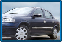 Opel Astra G classic 1998-2012 Türleisten Edelstahl (4 Stk) Carmos - Türkischer Edelstahl Foto 1