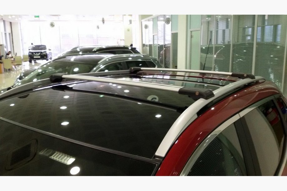 Nissan Pathfinder R51 2005-2014 Dachträger für integrierte Reling abschließbar (2 Stk) Grau Foto 3