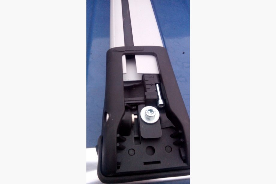 Nissan Pathfinder R51 2005-2014 Dachträger für integrierte Reling abschließbar (2 Stk) Grau Foto 6