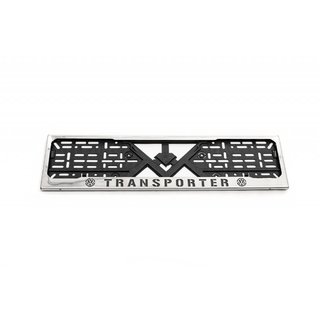 Kennzeichenhalter Chrom Transporter (1 Stk, Edelstahl) Volkswagen T5 2010-2015 Foto 1