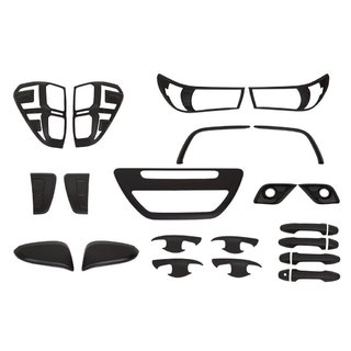 Set Zierleisten (schwarzes ABS) Toyota Hilux 2015-