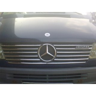 Chrom Kühlergrill Abdeckungen (1995-2000, 12-teilig, Edelstahl) Mercedes Sprinter W901/902/903/904/905 1995–2006 Foto 4