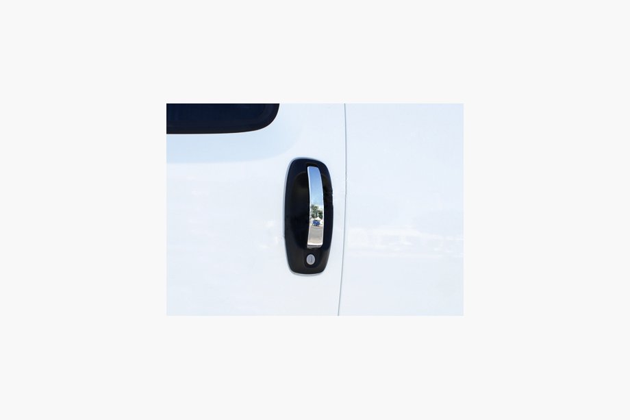 Fiat Fiorino/Qubo 2008-2024 Chrom Paket für Türgriffe (5 Abdeckungen, Edelstahl) Foto 1