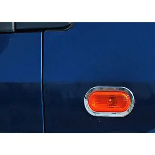 Chrom Blenden für Blinker (2 Stk., Edelstahl)