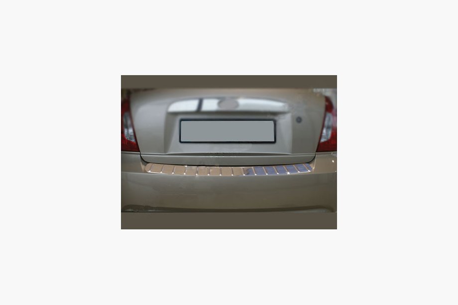 Hyundai Accent 2006-2010 Heckstoßstangenschutz Edelstahl Omsa Foto 1