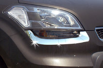 Kia Soul I 2008-2013 Scheinwerferabdeckung (2 Stk., Edelstahl) Foto 1
