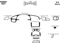 Chevrolet Lanos 1998–2017 Armaturenbrett Abdeckungen Foto 6